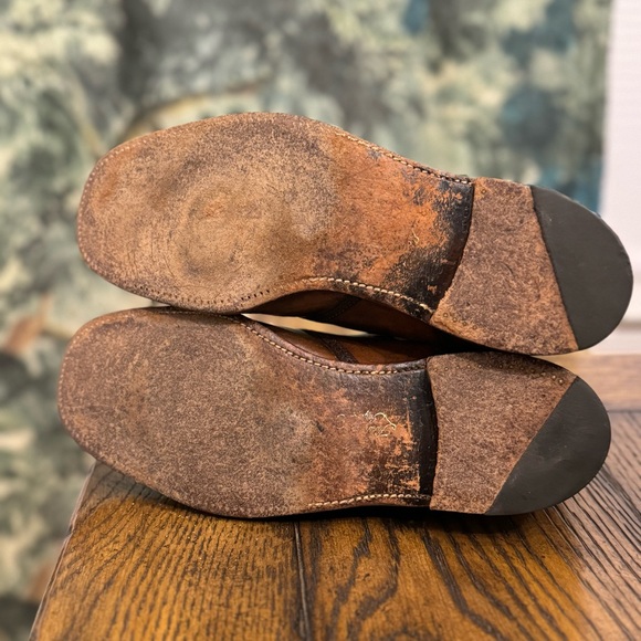 Florsheim Imperial Mens Buckle Ankle Boots Leather Dress Shoes Brown Size 9.5D - Picture 10 of 14